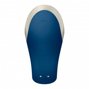Satisfyer Double Love синий, с пультом ДУ
