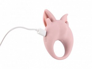 Перезаряжаемое кольцо для клиторальной стимуляции MiMi Animals Kitten Kiki Light, розовый