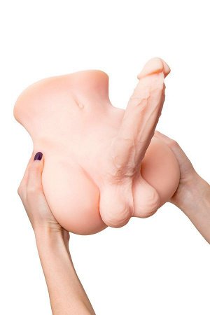 Мастурбатор с фаллосом Juicy Pussy Manuel, TPE, Ø 4 см, L 19 см