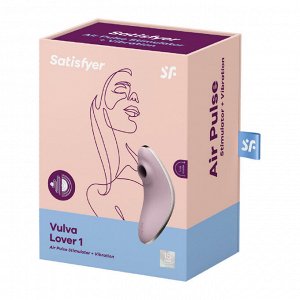 Вакуумный клиторальный стимулятор с вибрацией Satisfyer Vulva Lover 1, сиреневый