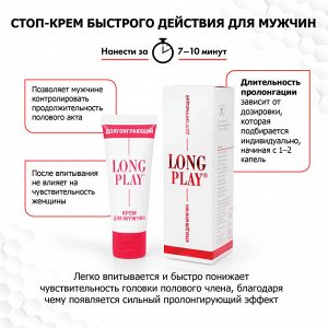 Крем пролонгатор LONG PLAY, на водной основе, 15г