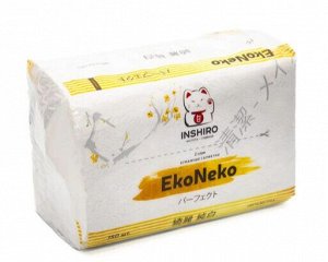 Салфетки бумажные Inshiro EkoNeko, 2 слоя, 200шт./ МЯГКАЯ упаковка