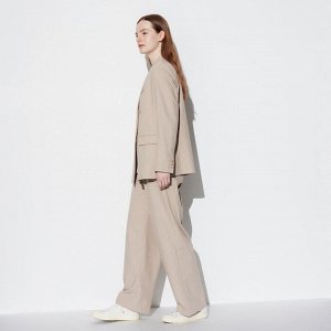 UNIQLO - стильные широкие брюки (76 см) - 31 BEIGE