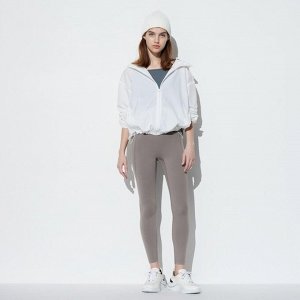 UNIQLO Airism - ультра-эластичные леггинсы Airism с защитой от ультрафиолета - 36 BROWN