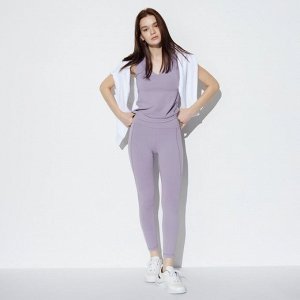 UNIQLO Airism - ультра-эластичные леггинсы Airism с защитой от ультрафиолета - 72 PURPLE