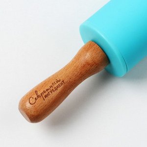 Скалка Дорого внимание «Секретный ингредиент», 31 х 4 см, силикон, дерево