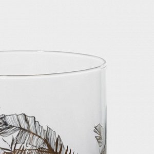 Стакан Magistro «Золотой лист», 400 мл, 8.5x10 см, стекло