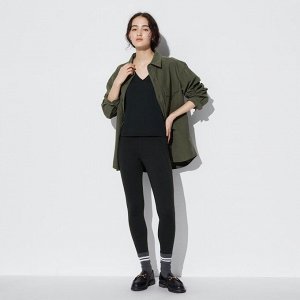 UNIQLO Airism - мягкие леггинсы с карманами AIRism с защитой от ультрафиолета - 09 BLACK