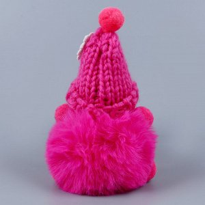 Мягкая игрушка «Кукла» в вязаной шапочке, на брелоке, 11 см, цвет МИКС