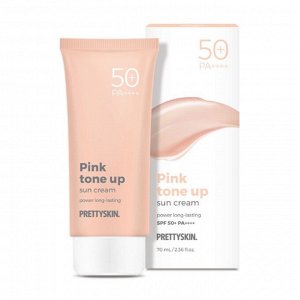 Крем для кожи солнцезащитный тонизирующий розовый SPF50+PA++++, 70 мл