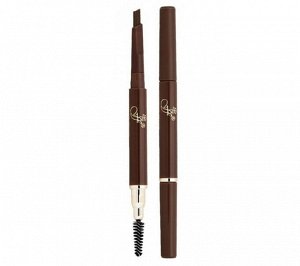 FFLEUR ES-412 Карандаш для бровей с щеточкой автоматический DARK BROWN серии EYE MAKE UP