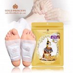 Детокс пластырь для ног от токсинов Gold Princess Royal Detoxification Foot Patch 10 patch, Детокс - патчи для ступней 10 патчей