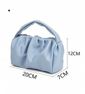 Косметичка-сумка, цвет голубой