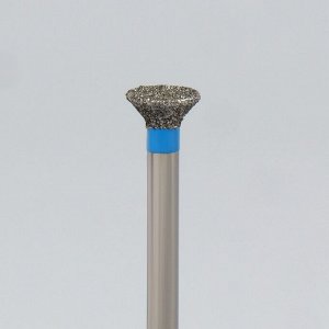 Фреза алмазная для маникюра «Обратный конус», средняя зернистость, 5,5 × 3 мм, в пластиковом футляре