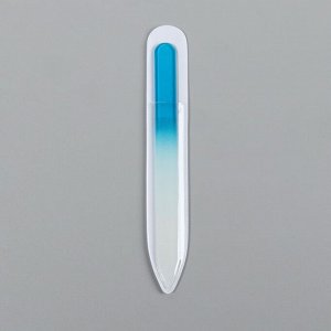 Пилка стеклянная для ногтей «Цветной градиент», 14 см, в чехле, цвет МИКС