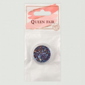 Queen fair Декоративные элементы для декора «Камень», объёмные, цвет синий/голография