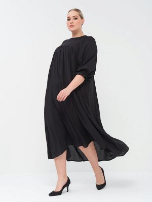Платье со сборкой PP20904BLK00