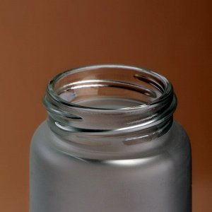 Бутылка для воды стеклянная «Люби, смейся, живи», 350 мл, МИКС