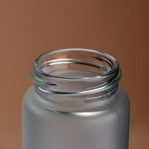 Бутылка для воды стеклянная «Люби, смейся, живи», 350 мл, МИКС