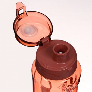 Бутылка для воды SPORT, 650 мл, 23 х 7.6 х 4.8 см, красная