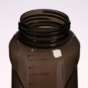 Бутылка для воды, 800 мл, SPORT, 23 х 7.6 х 4.8 см , коричневая