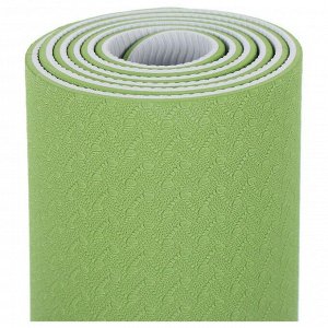 Коврик для йоги Sangh, 183?61?0,6 см, цвет зелёный