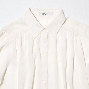 UNIQLO - прозрачная объемная блузка - 09 BLACK