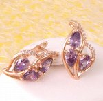 Серьги позолота  H01-2264