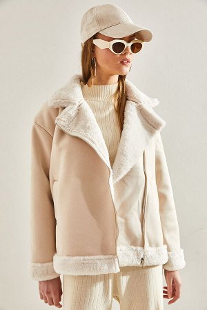 Женское замшевое плюшевое ламинированное пальто 2331 60101009