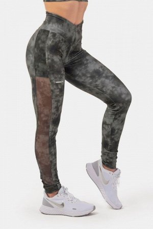 Леггинсы NEBBIA ECO Camo Green Mesh Leggings "Breathe" (зелёный камуфляж)(400)