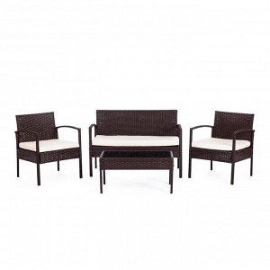 Комплект садовой мебели: диван + 2 кресла + столик + подушки, 210000