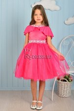 Платье нарядное для девочки арт. ИР-1624, цвет малина