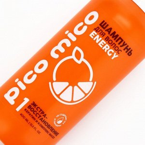 Шампунь PICO MICO-Energy, экстра-восстановление, с кератином и комплексом масел, 400 мл