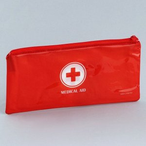 Аптечка дорожная плоская "MEDICAL AID", 20,5*9,5 см.