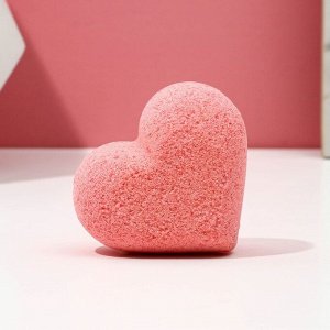 Бомбочка для ванны в форме сердца "Love", 130 гр, аромат сочный персик