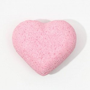 Бомбочка для ванны в форме сердца "Люблю тебя", 130 гр, аромат пион