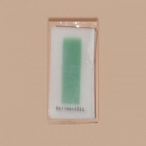 Восковые полоски для депиляции лица, 10x5 см, 24 шт., зелёные