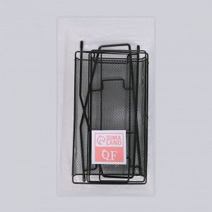 Органайзер для хранения косметических средств/принадлежностей, двухуровневый, 35 × 17 × 8 см, цвет чёрный