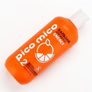 Бальзам для волос PICO MICO-Energy, экстра-восстановление, с маслом кокоса и жожоба, 400 мл