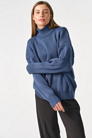 Свитер 9366-08 джинсовый