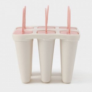 Форма для мороженого «Нега», 6 ячеек, цвет МИКС