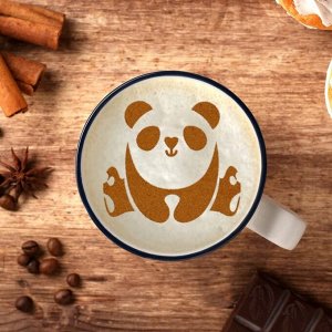 Трафарет для кофе «Панда», 9,5 х 8,5 см