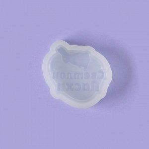 Силиконовый молд для леденцов и шоколада «Яйцо Светлой пасхи», 7,2x6,3 см, цвет прозрачный
