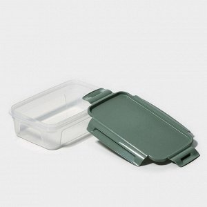 Контейнер пищевой Lock&amp;Ok, 0,75 л, 18,6x12,2x5,5 см, цвет зеленый флек