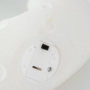 Фигурка световая RISALUX «Зайка на луне», LED-ночник, 2 Вт, от батареек 3xLR44, белый, 14x6.5x12 см