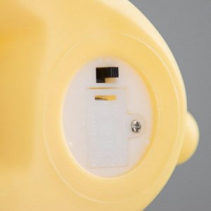 Ночник "Зайчик" LED 2Вт от батареек 3хLR44 желтый 7х9х11 см RISALUX