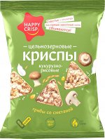 Криспы кукурузно-рисовые HAPPY CRISP 50гр грибы со сметаной (ЕвроФудс)