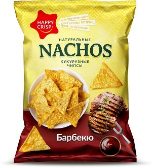 Чипсы Happy Nachos 150гр барбекю (ЕвроФудс)