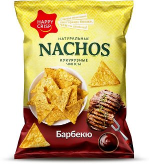 Чипсы Happy Nachos 75гр барбекю (ЕвроФудс)