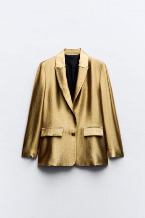 "Золотой" свободный женский пиджак